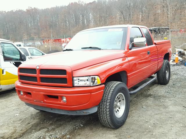 3B7HF13Y8VG802467 - 1997 DODGE RAM 1500 RED photo 2