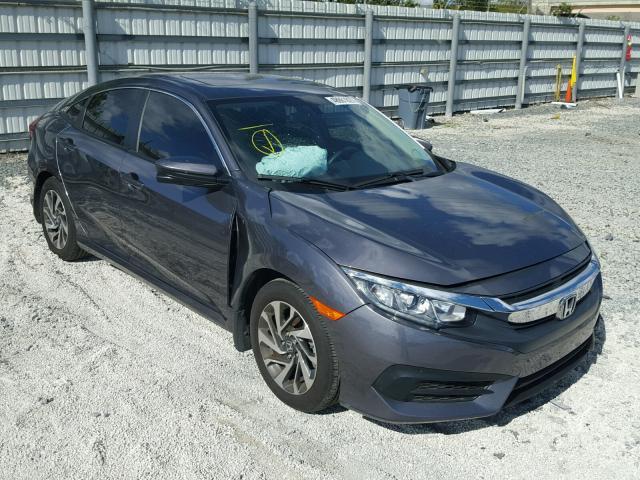 19XFC2F75GE065154 - 2016 HONDA CIVIC EX GRAY photo 1