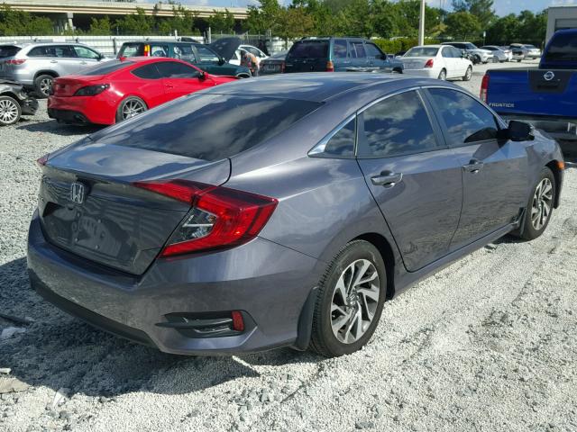 19XFC2F75GE065154 - 2016 HONDA CIVIC EX GRAY photo 4