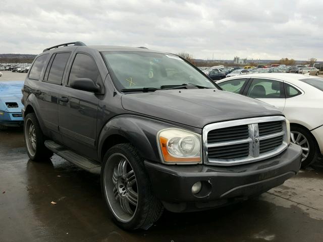 1D4HD48D74F183442 - 2004 DODGE DURANGO SL GRAY photo 1