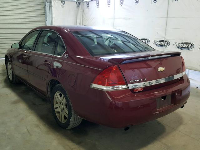 2G1WC581569195032 - 2006 CHEVROLET IMPALA LT RED photo 3