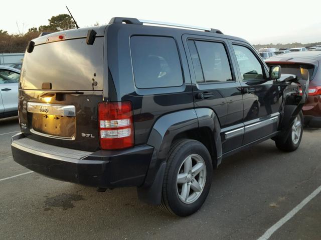 1J8GN58K08W190810 - 2008 JEEP LIBERTY LI BLACK photo 4