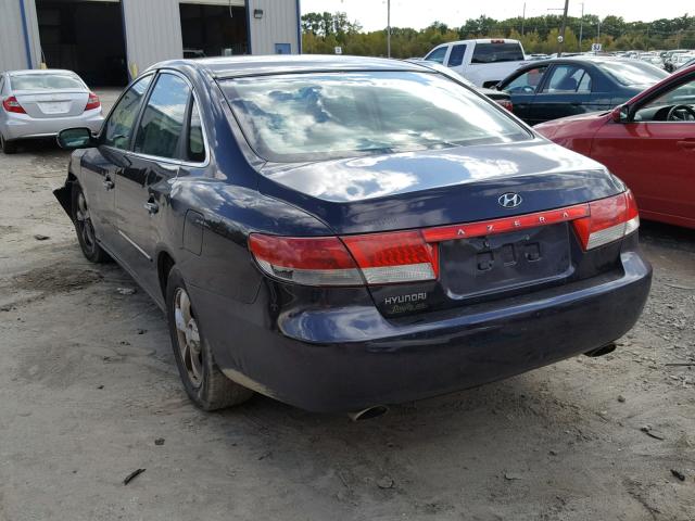 KMHFC46F76A075720 - 2006 HYUNDAI AZERA SE PURPLE photo 3