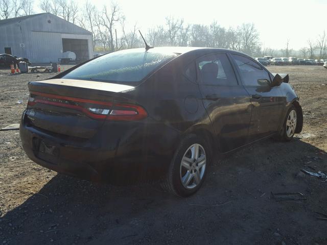 1C3CDFAAXDD137221 - 2013 DODGE DART SE BLACK photo 4