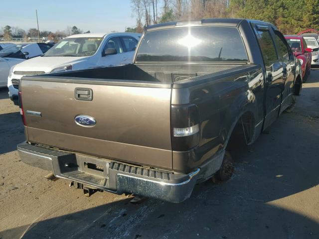 1FTPW12V06FB72434 - 2006 FORD F150 SUPER BROWN photo 4