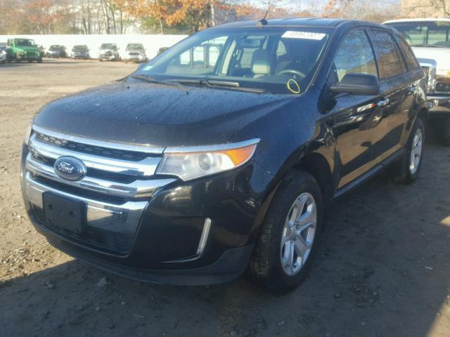 2FMDK4JC5BBB25293 - 2011 FORD EDGE SEL BLACK photo 2