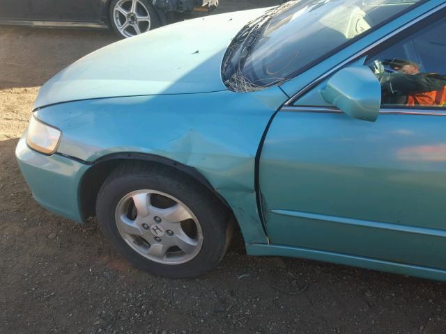 1HGCG5655WA212275 - 1998 HONDA ACCORD EX TEAL photo 9