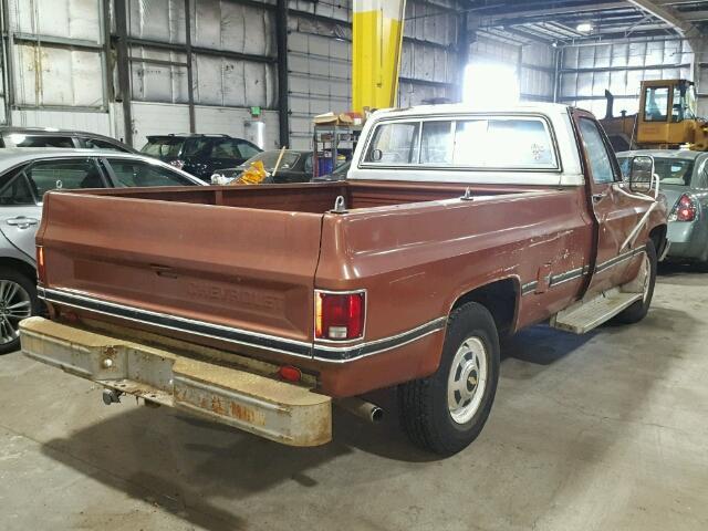 2GCGC24M3D1119220 - 1983 CHEVROLET C20 BROWN photo 4