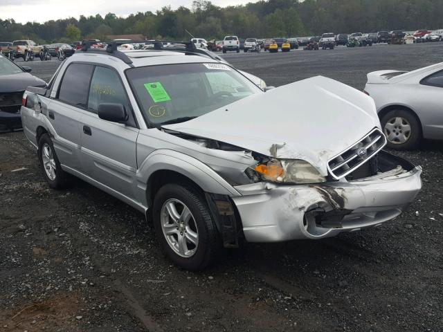 4S4BT62C267101286 - 2006 SUBARU BAJA SPORT SILVER photo 1