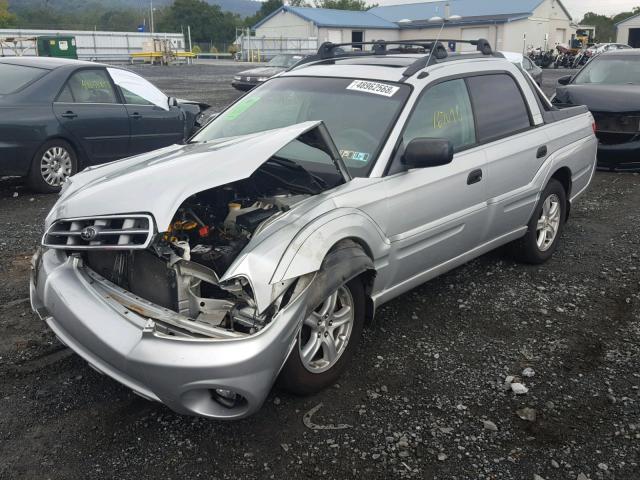 4S4BT62C267101286 - 2006 SUBARU BAJA SPORT SILVER photo 2