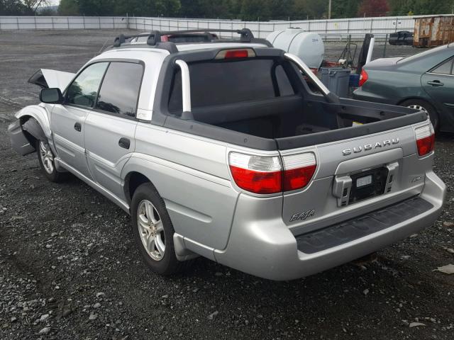 4S4BT62C267101286 - 2006 SUBARU BAJA SPORT SILVER photo 3