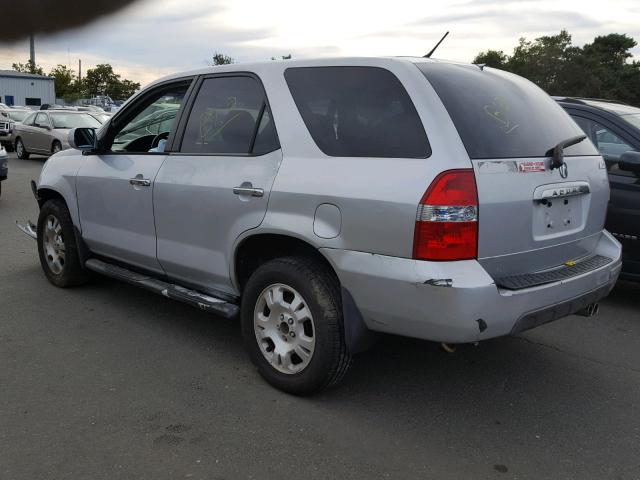 2HNYD18252H540035 - 2002 ACURA MDX SILVER photo 3