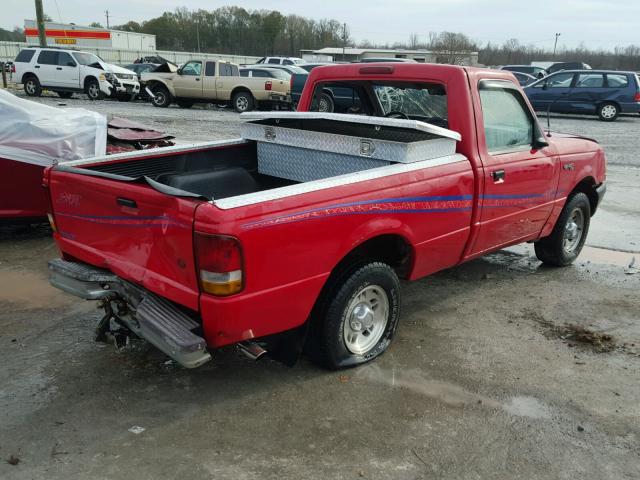 1FTCR10AXSUC14717 - 1995 FORD RANGER RED photo 4