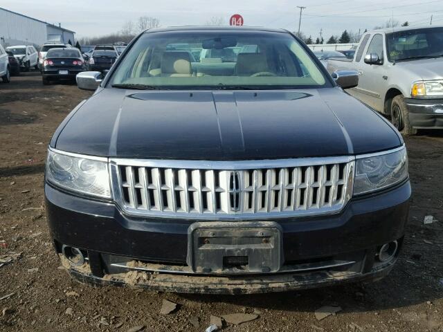 3LNHM26T07R616906 - 2007 LINCOLN MKZ BLACK photo 9