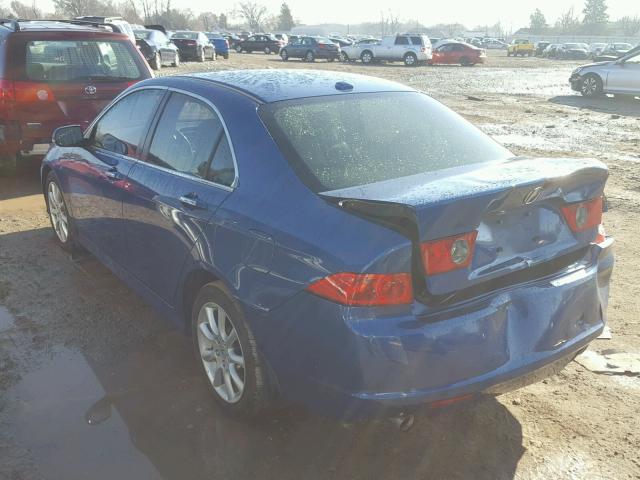JH4CL96897C009521 - 2007 ACURA TSX BLUE photo 3