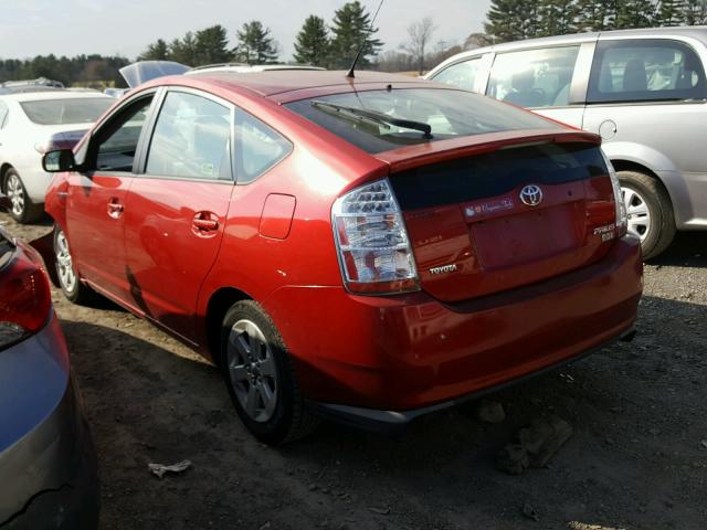 JTDKB20U697843030 - 2009 TOYOTA PRIUS RED photo 3