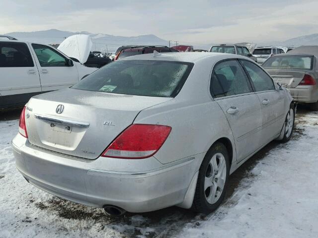 JH4KB16536C003430 - 2006 ACURA RL SILVER photo 4