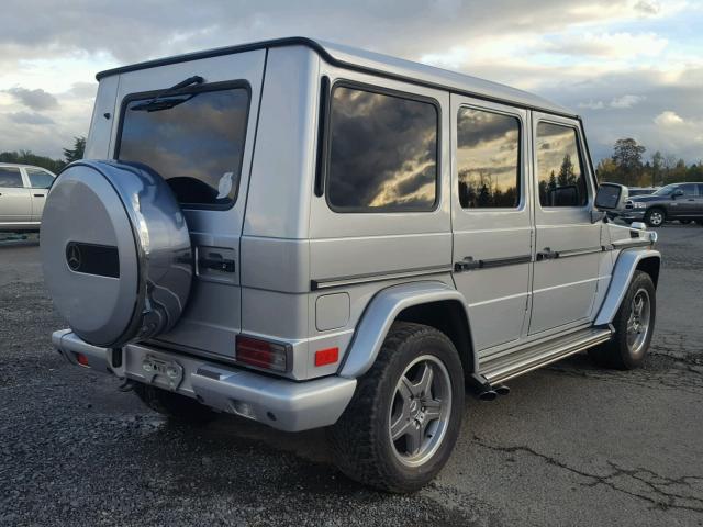 WDCYR71E47X168991 - 2007 MERCEDES-BENZ G 55 AMG SILVER photo 4