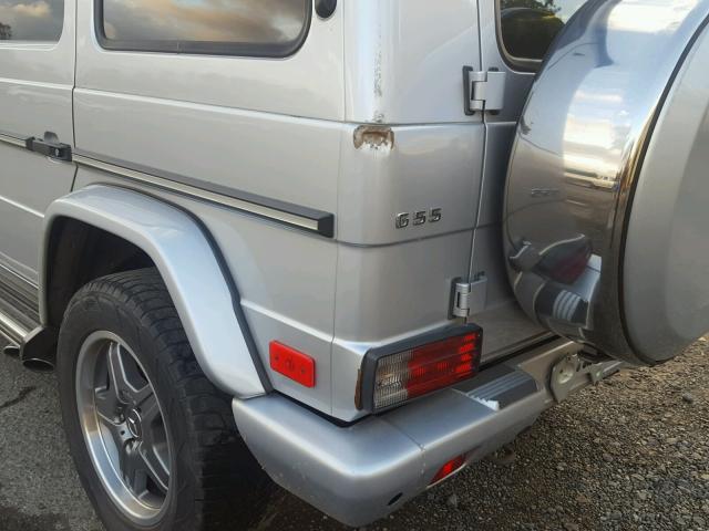 WDCYR71E47X168991 - 2007 MERCEDES-BENZ G 55 AMG SILVER photo 9