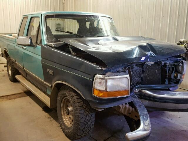 1FTEX14N8SKA99705 - 1995 FORD F150 GREEN photo 1