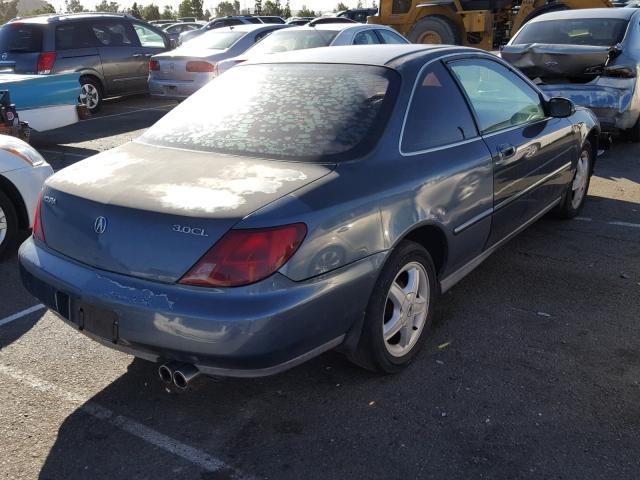 19UYA2259VL014507 - 1997 ACURA 3.0CL TURQUOISE photo 4