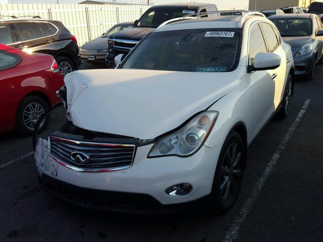 JNKAJ09F28M355229 - 2008 INFINITI EX35 BASE WHITE photo 2