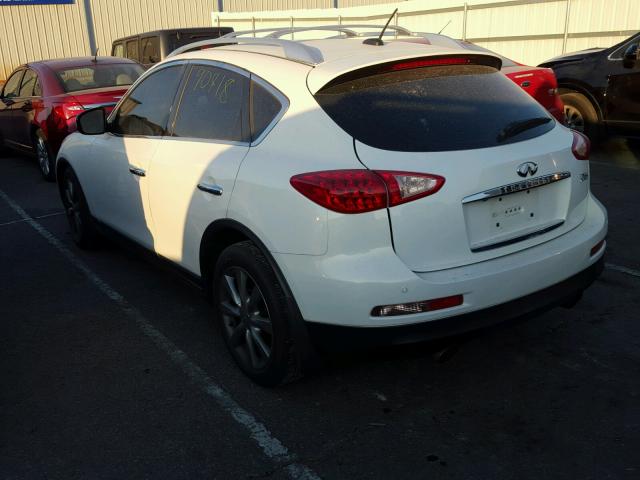 JNKAJ09F28M355229 - 2008 INFINITI EX35 BASE WHITE photo 3