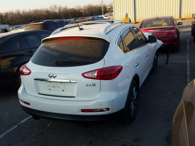JNKAJ09F28M355229 - 2008 INFINITI EX35 BASE WHITE photo 4