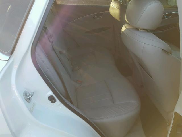 JNKAJ09F28M355229 - 2008 INFINITI EX35 BASE WHITE photo 6