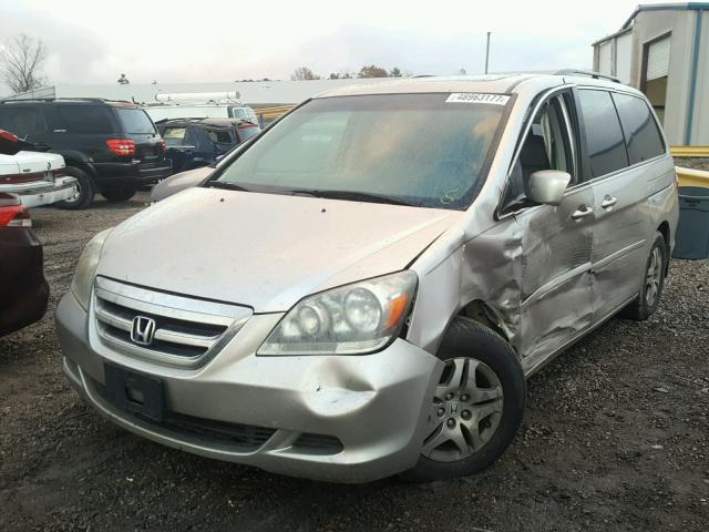 5FNRL38727B112893 - 2007 HONDA ODYSSEY EX SILVER photo 2