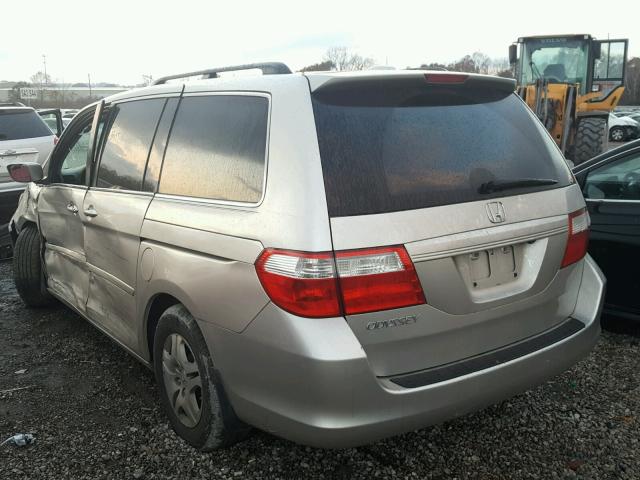 5FNRL38727B112893 - 2007 HONDA ODYSSEY EX SILVER photo 3