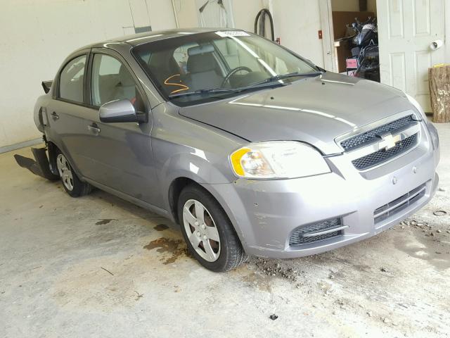 KL1TD5DE6BB129623 - 2011 CHEVROLET AVEO LS GRAY photo 1