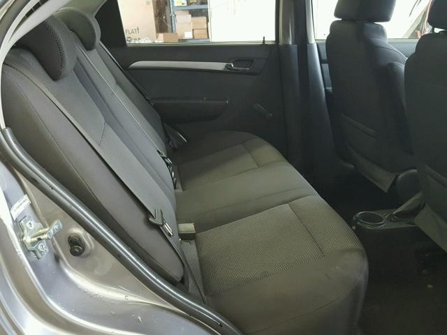 KL1TD5DE6BB129623 - 2011 CHEVROLET AVEO LS GRAY photo 6