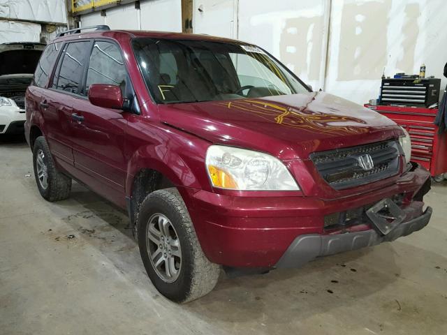 2HKYF18455H515052 - 2005 HONDA PILOT EX RED photo 1