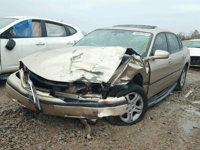 2G1WF52E059306927 - 2005 CHEVROLET IMPALA TAN photo 2