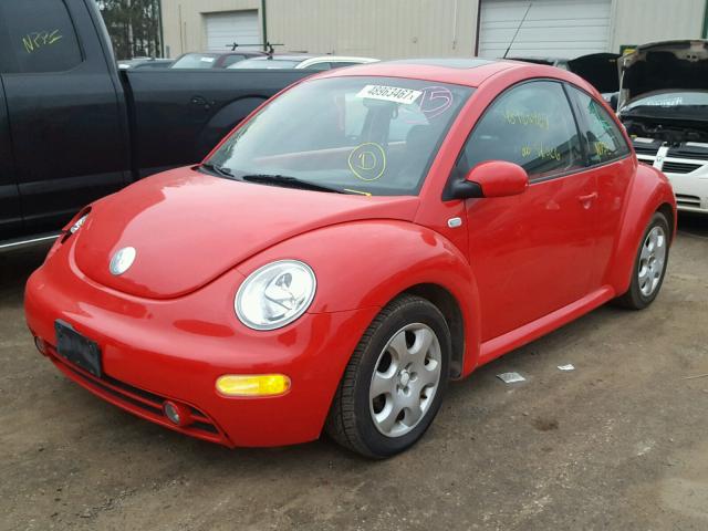 3VWCK21C13M407688 - 2003 VOLKSWAGEN NEW BEETLE RED photo 2