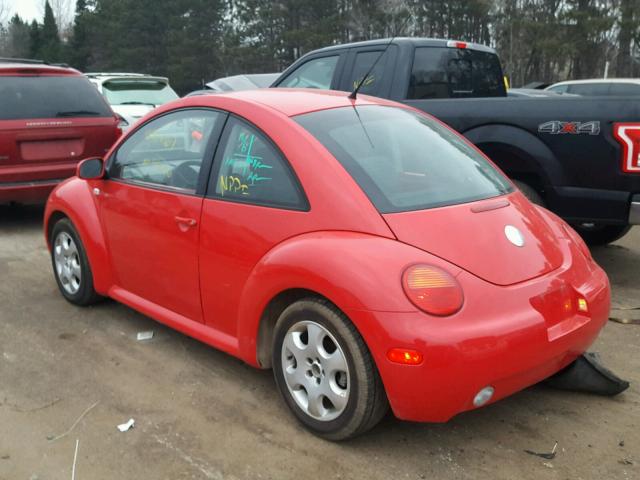 3VWCK21C13M407688 - 2003 VOLKSWAGEN NEW BEETLE RED photo 3