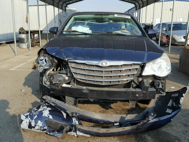 1C3LC65M38N100616 - 2008 CHRYSLER SEBRING LI BLUE photo 9