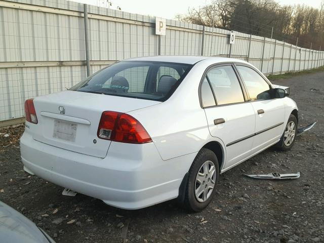 2HGES16364H603318 - 2004 HONDA CIVIC DX V WHITE photo 4