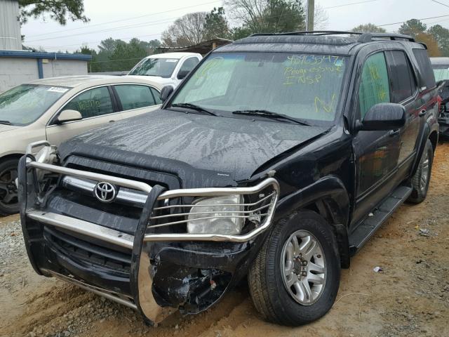 5TDBT48A96S276199 - 2006 TOYOTA SEQUOIA LI BLACK photo 2