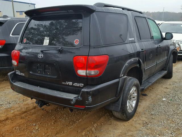 5TDBT48A96S276199 - 2006 TOYOTA SEQUOIA LI BLACK photo 4