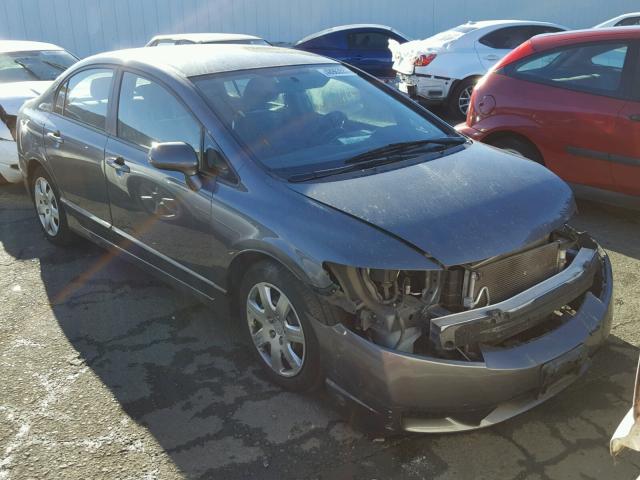 19XFA16549E048766 - 2009 HONDA CIVIC LX GRAY photo 1