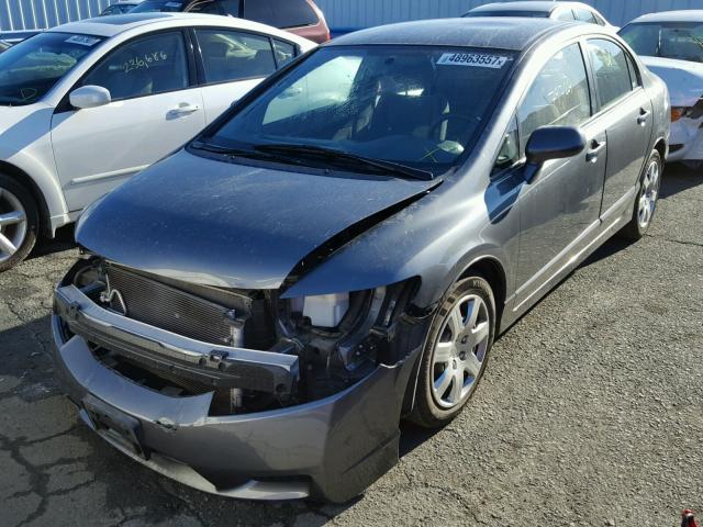 19XFA16549E048766 - 2009 HONDA CIVIC LX GRAY photo 2