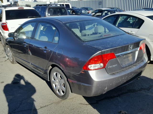 19XFA16549E048766 - 2009 HONDA CIVIC LX GRAY photo 3