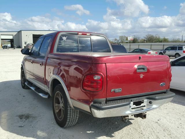 1FTRW07L83KC92656 - 2003 FORD F150 SUPER MAROON photo 3