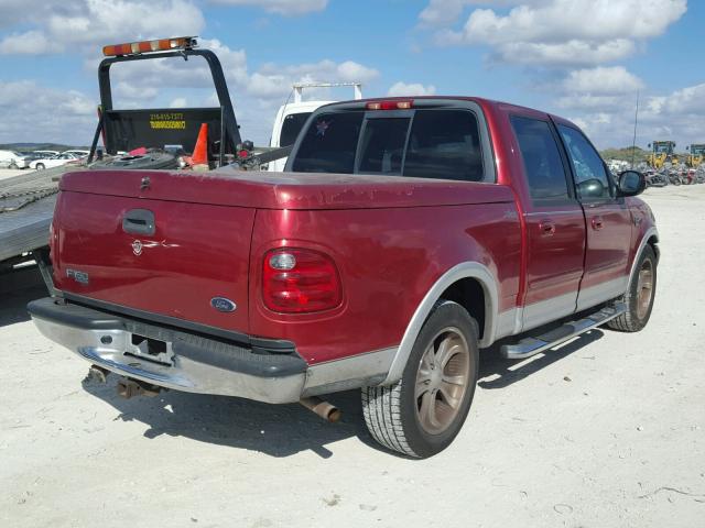 1FTRW07L83KC92656 - 2003 FORD F150 SUPER MAROON photo 4