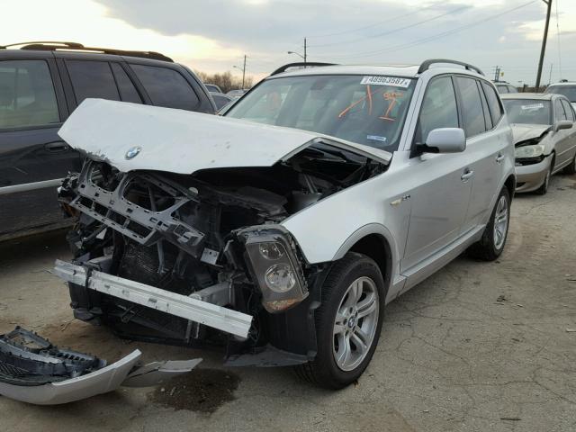 WBXPA93445WD23797 - 2005 BMW X3 3.0I GRAY photo 2