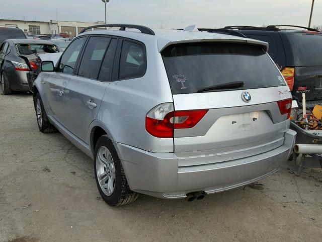 WBXPA93445WD23797 - 2005 BMW X3 3.0I GRAY photo 3