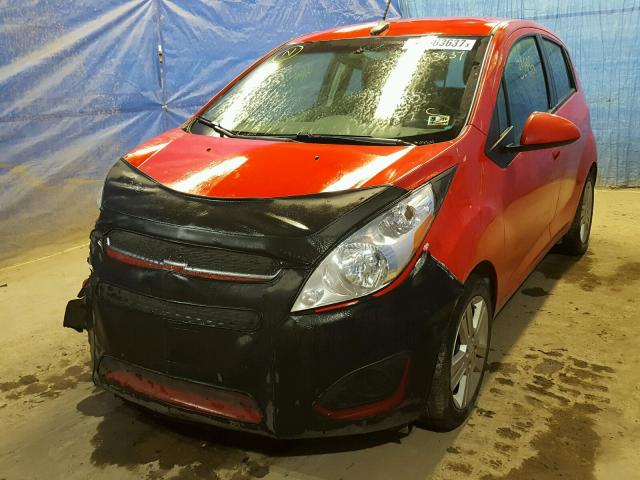 KL8CB6S99EC471519 - 2014 CHEVROLET SPARK LS RED photo 2