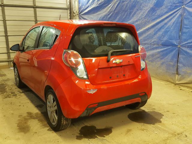 KL8CB6S99EC471519 - 2014 CHEVROLET SPARK LS RED photo 3